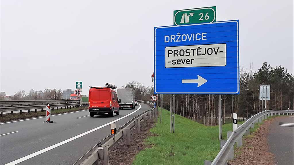 Na dálnici D46 u Prostějova bude postaveno bezpečnější křížení