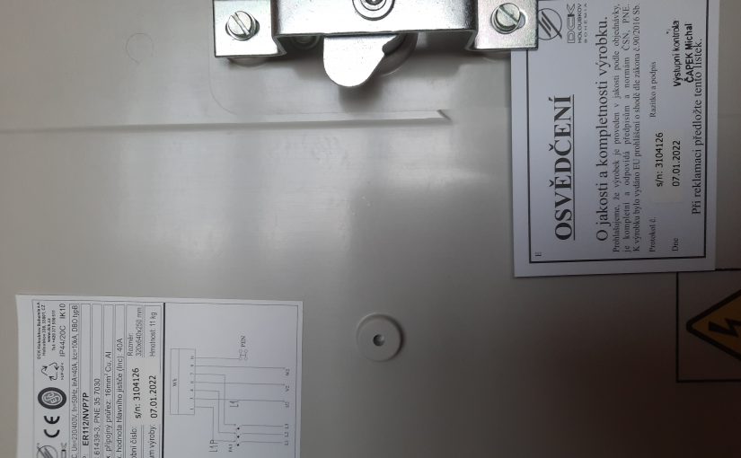 Elektroměrový rozvaděč DCK Holoubkov ER112/NVP7P