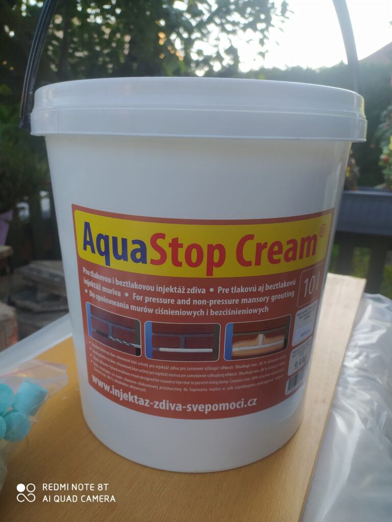 Hmota na injektáž AquaStop Cream kbelík 10 l